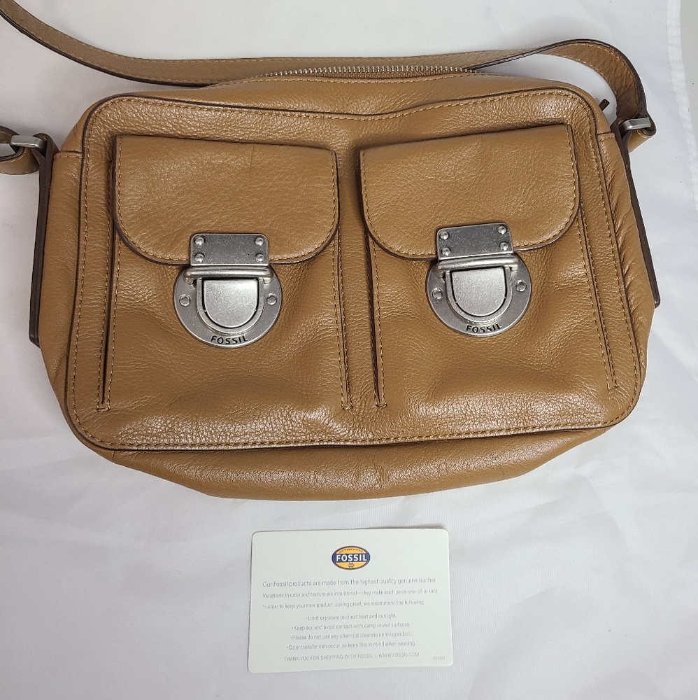 Fossil Crossbody - Tan Leather
